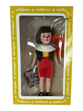 Vintage Wonderful World Of Effanbee Pinocchio Doll #1192 Storybook In Box